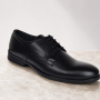 Pantofi barbati casual, negri, din piele naturala - 101TGNBOX